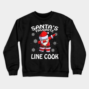 Santas Favorite Line Cook Christmas Crewneck Sweatshirt